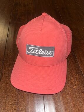 Titleist Coral Pink Mesh-Back Golf Cap